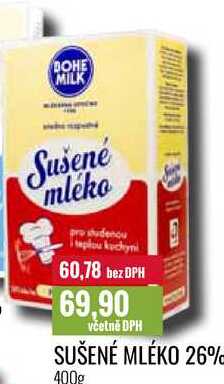 SUŠENÉ MLÉKO 26% 400g