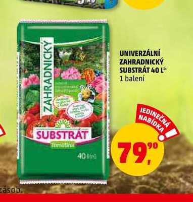 UNIVERZÁLNÍ ZAHRADNICKÝ SUBSTRÁT, 40 l