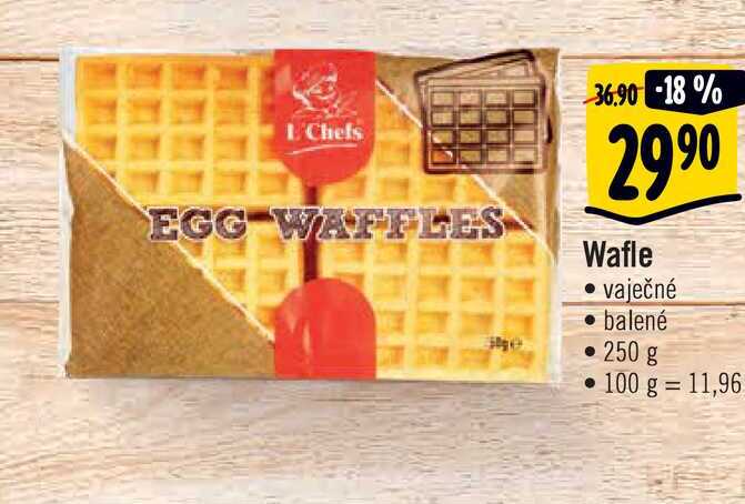  Wafle  vaječné balené  250 g 