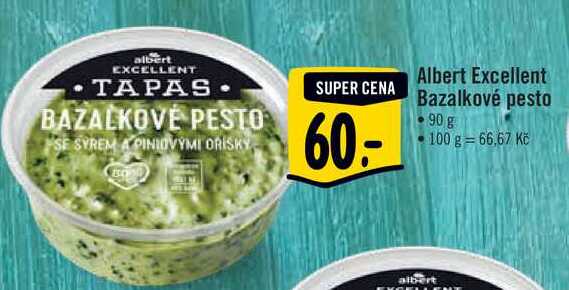 Albert Excellent Bazalkové pesto 90 g