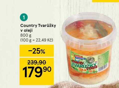 Country Tvarůžky v oleji 800 g