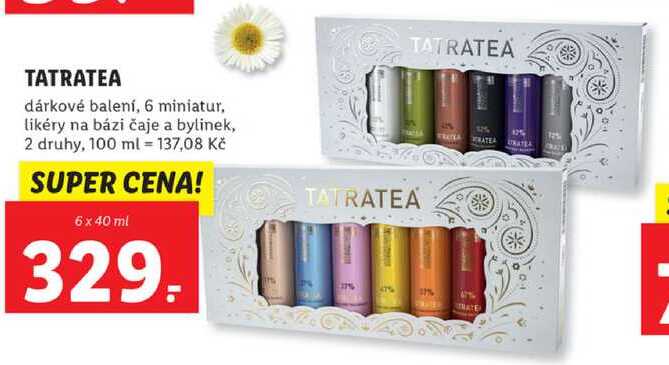 TATRATEA dárkové balení, 6 miniatur, 6x 40 ml