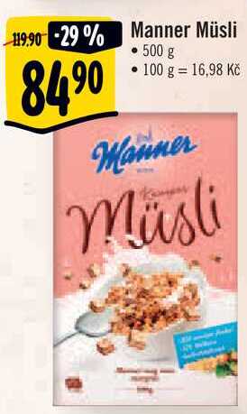Manner Müsli, 500 g