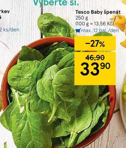 Tesco Baby špenát 250 g