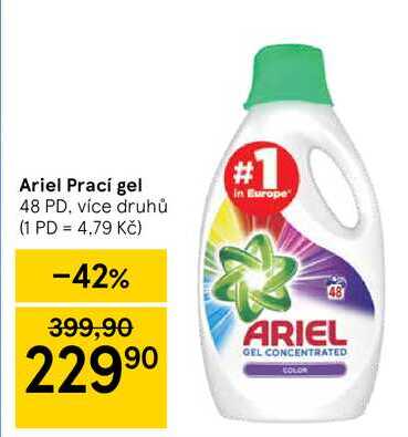 Ariel Prací gel 70 PD v akci | AkcniCeny.cz