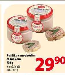 Paštika s medvědím česnekem 200g