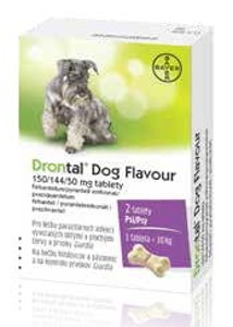 Drontal Dog Flavour 150/144/50 mg tablety 2 tbl.