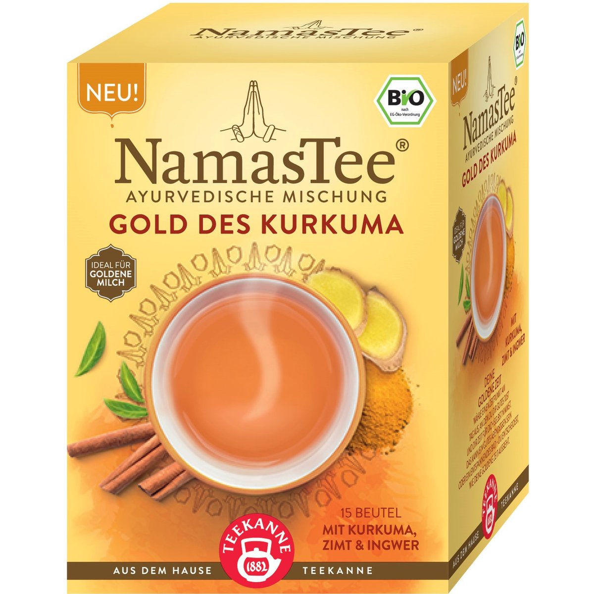 Teekanne NamasTee BIO čaj Gold des Kurkuma