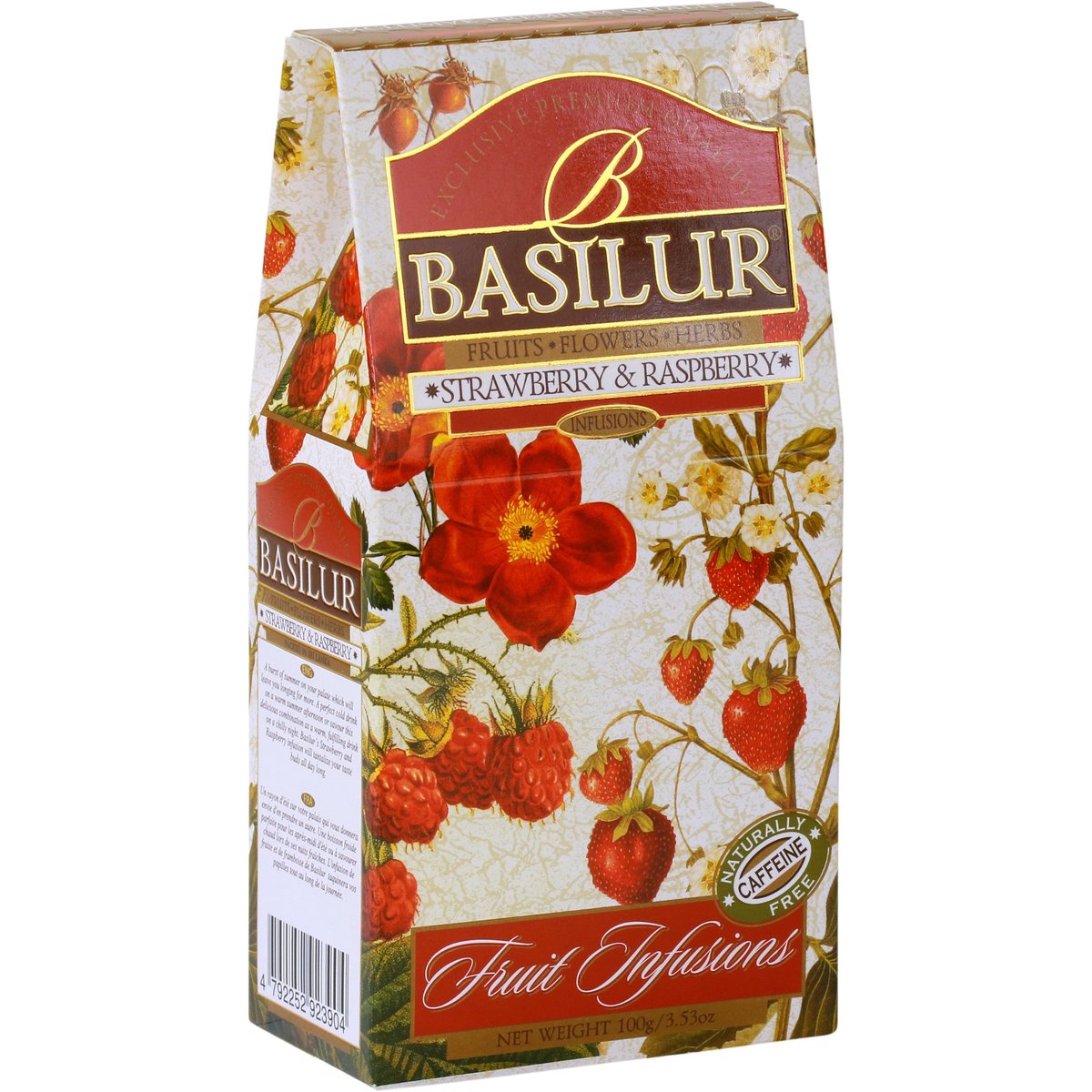 Basilur Fruit Strawberry & Raspberry tea sypaný