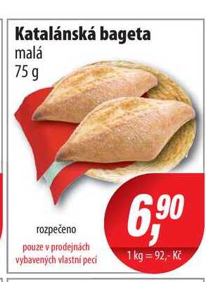 Katalánská bageta malá 75 g