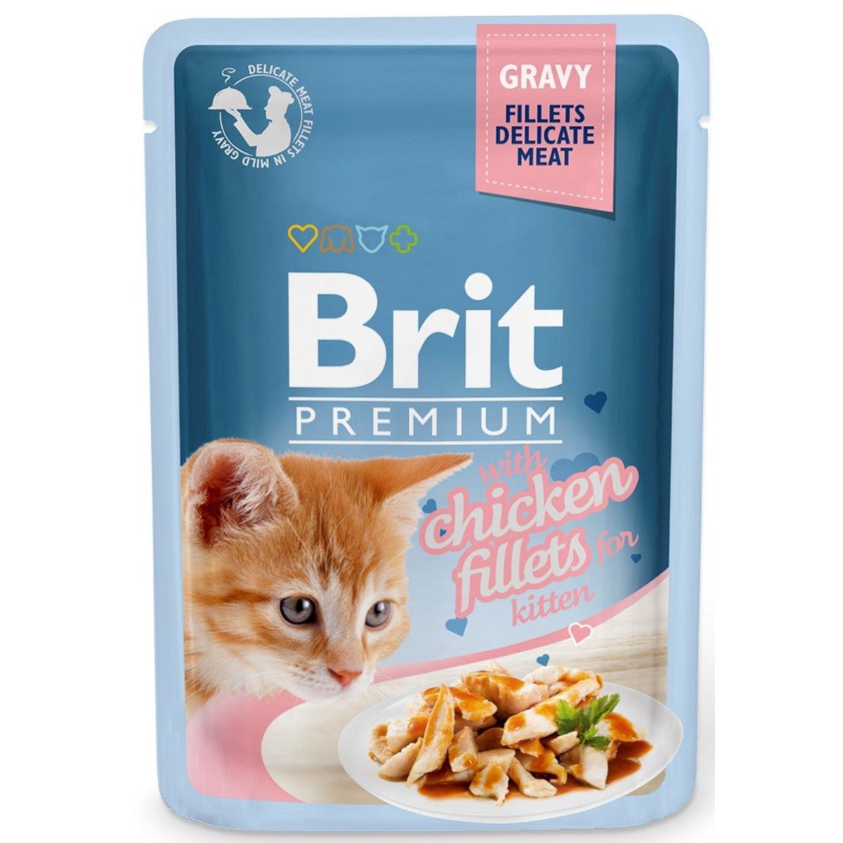 Brit Premium Cat with Chicken fillets kapsička pro koťata