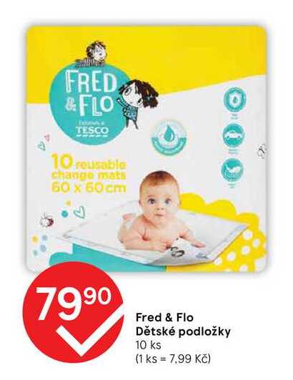 Fred & Flo Dětské podložky 10 ks