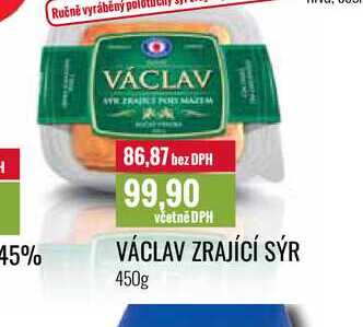 Moravia Václav Zrající sýr 450g 