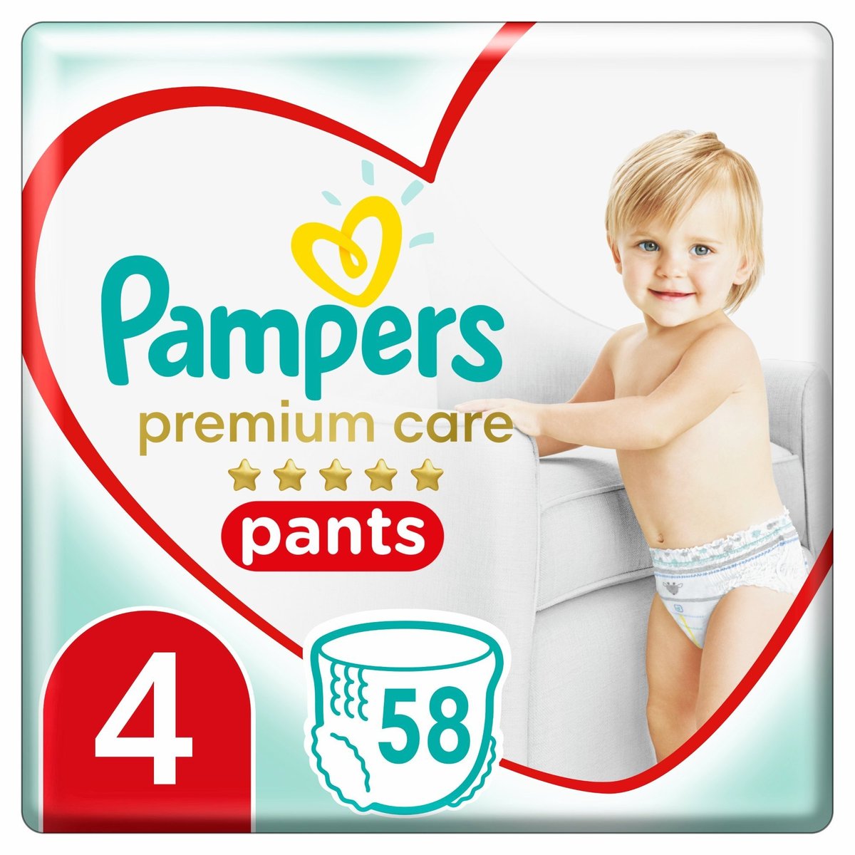 Pampers Premium care Plenkové kalhotky 4 (9–15 kg)