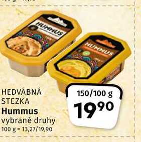 Hummus vybrané druhy 150/100 g 