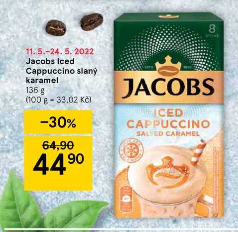 Jacobs Iced Cappuccino slaný karamel 136 g