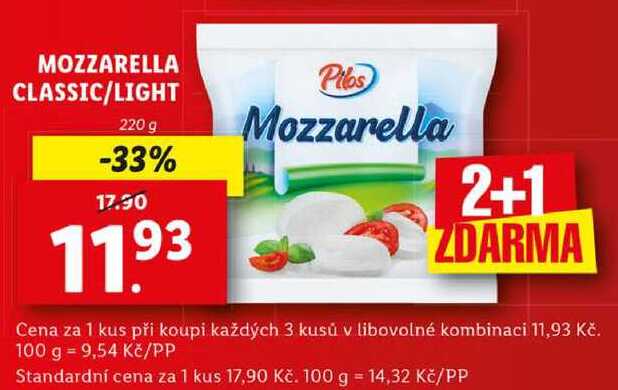 MOZZARELLA CLASSIC/LIGHT, 220 g