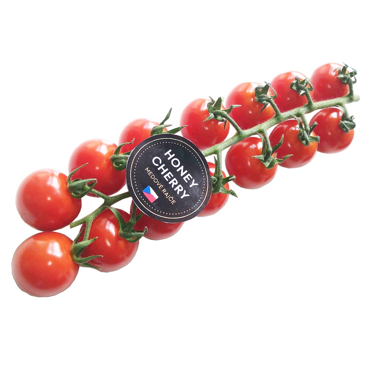 Rajčata cherry (odr. Honey cherry) na větvičce (zn. Naše rajče), balení ...
