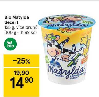 Bio Matylda dezert 125 g