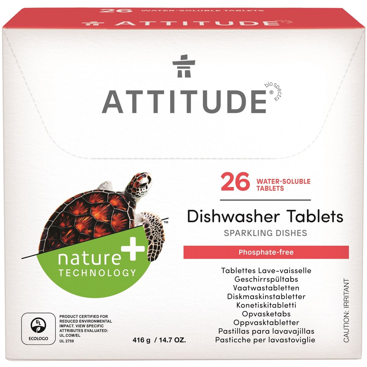 Attitude Tablety do myčky, bez fosfátů