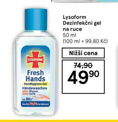 Lysoform Dezinfekční gel na ruce 50 ml 