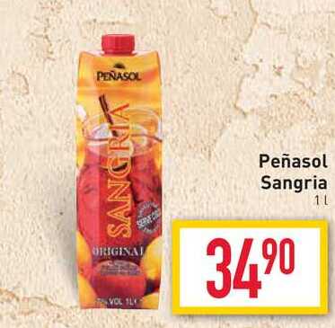 ARCHIV | Peñasol Sangria 1l v akci platné do:  