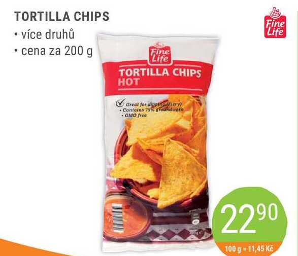 Fine Life tortilla chips 200g