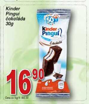 Kinder Pinguí čokoláda 30g 
