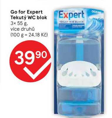 Go for Expert Tekutý WC blok 3x 55 g