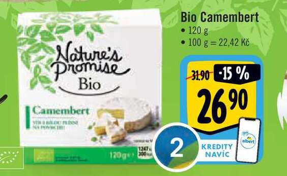   Bio Camembert 120 g