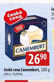 Česká cena Camembert, 100 g 