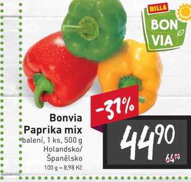 Bonvia Paprika mix balení 500 g 
