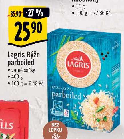   Lagris Rýže parboiled • varné sáčky • 400 g 
