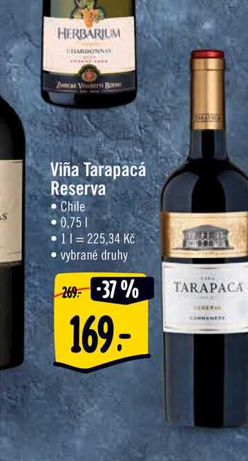  Viña Tarapacá Reserva 0,75 l
