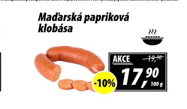 Maďarská papriková klobása 100 g  