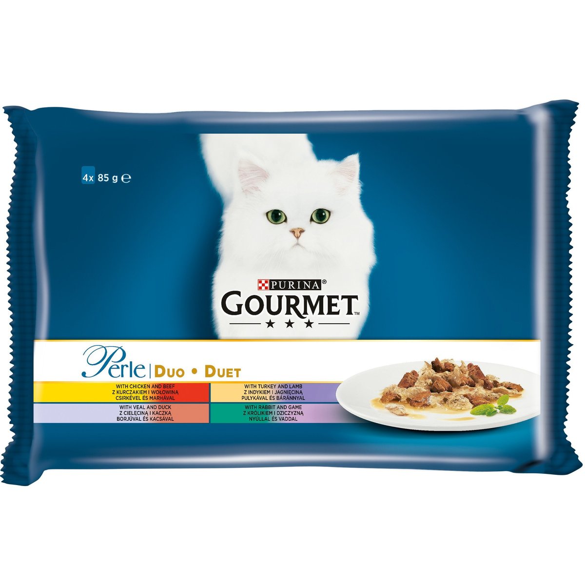 Gourmet Perle Masové duo 4×85 g pro kočky