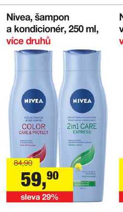 Nivea , šampon a kondicionér, 250 ml