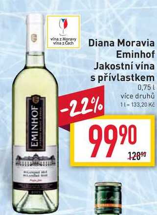 Diana Moravia Eminhof Jakostní vína s přívlastkem 0,75l