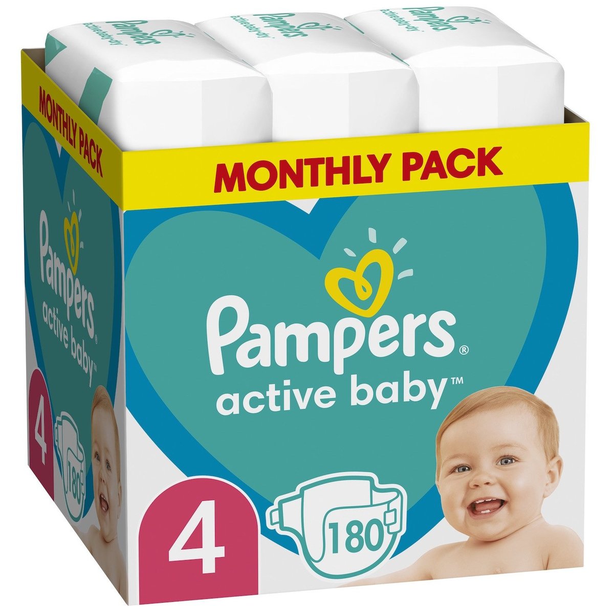 Pampers Active baby jednorázové plenky 4 (9–14 kg)