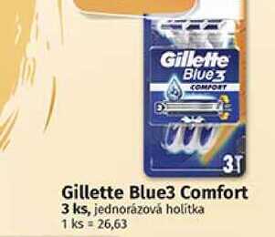 Gillette Blue3 Comfort 3 ks, jednorázová holitka 