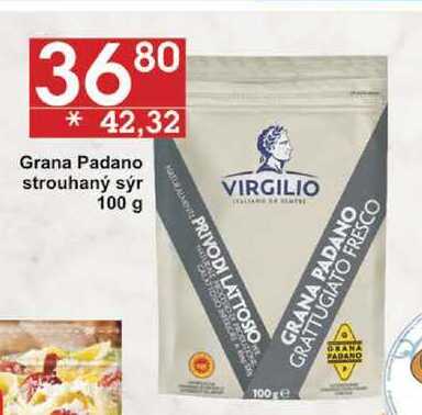 Grana Padano strouhaný sýr, 100 g