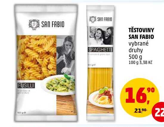 TĚSTOVINY SAN FABIO, 500 g