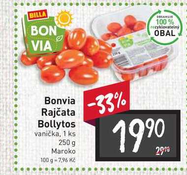 Bonvia Rajčata Bollytos vanička 250 g