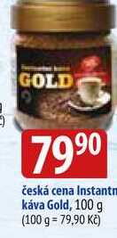 Česká cena Instantn káva Gold, 100 g  v akci