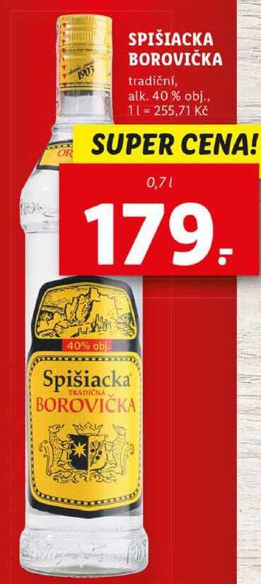 SPIŠIACKA BOROVIČKA, 0,7 l