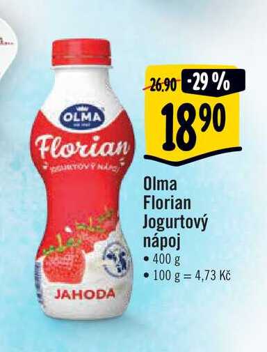  Olma Florian Jogurtový nápoj • 400 g  v akci