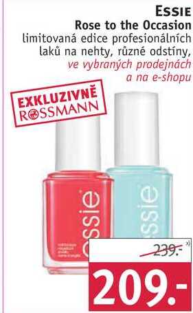 ESSIE Rose to the Occasion limitovaná edice profesionálních laků na nehty