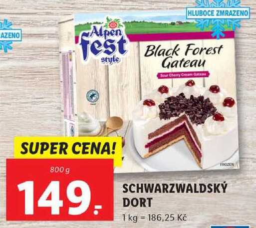 SCHWARZWALDSKÝ DORT, 800 g
