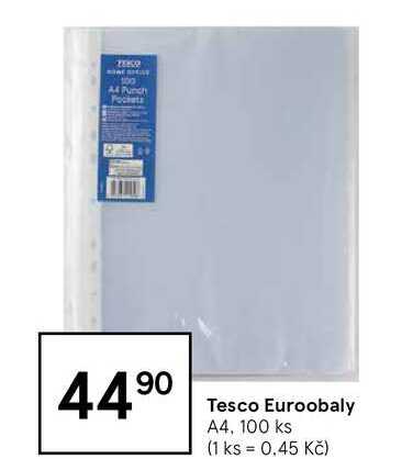 Tesco Euroobaly A4, 100 ks