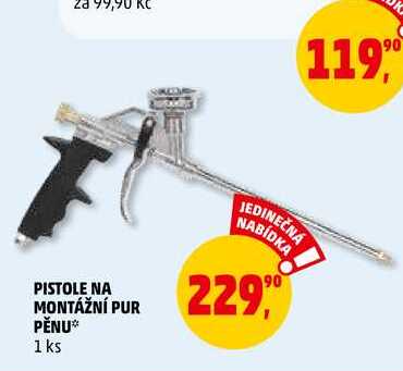 PISTOLE NA MONTÁŽNÍ PUR PĚNU, 1 ks